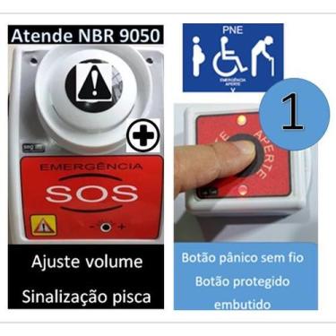 Imagem de Alarme Pne , sirene audio visual , cuidado Idoso /portadores defic. /s
