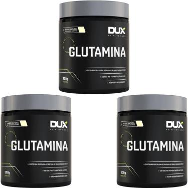Imagem de Kit 3X Glutamina - 300g Sabor Natural - Dux Nutrition-Masculino