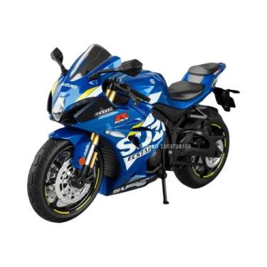 Imagem de Modelo De Moto Suzuki GSX1000R HP4 Em Escala 1:12 Com Som, Luz E Amort