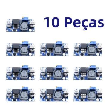 Imagem de Conversor DC-DC Buck Ajustável LM2596 De 3.2V-35V Para 1.25-35V, Módul