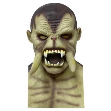 Imagem de Máscara de cosplay Halloween Horror Ivory Orcs de látex para adultos -