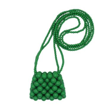 Imagem de Bolsa Pearl Clutch MOSSTYUS Girls Mini Green com 2 alças