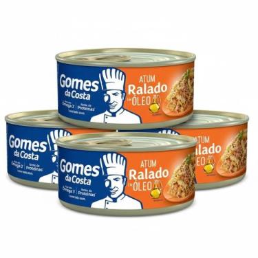 Imagem de Kit 4 Atum Ralado Em Óleo Gomes Da Costa 170G - Gomez Da Costa
