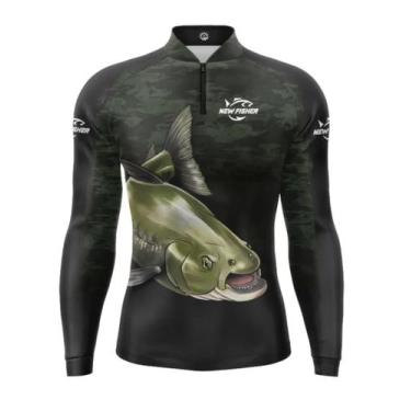 Imagem de Camisa Pecador Tambaqui Pesqueiros Com Proteção Solar Manga Longa com 