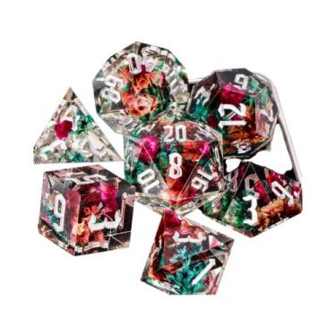 Imagem de Conjunto De Dados De Resina Dungeons And Dragons Com Bordas Afiadas Po