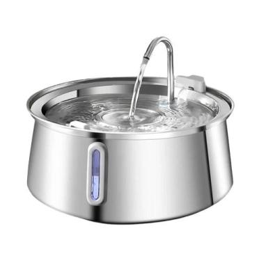 Imagem de Fonte De Água Automática Para Animais De Estimação De 4L Em Aço Inoxid