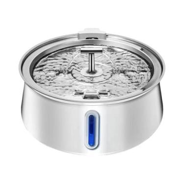 Imagem de Fonte De Água Automática Para Animais De Estimação De 4L Em Aço Inoxid