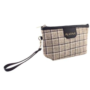 Imagem de Necessaire Organizadora Mala Viagem Maquiagem Bolsa Higiene - Platina,
