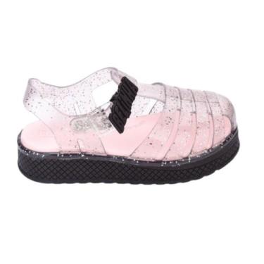 Imagem de Sandália Belinha Infantil  Kidy Plataforma Preto Glitter, Preto, 29/30