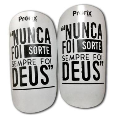 Imagem de Caneleira Profix Nunca Foi Sorte - Profix Sports, Branco, P - 09cm x 1