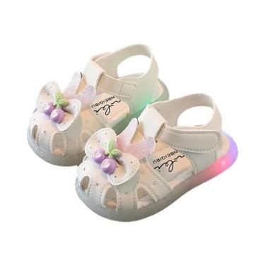 Imagem de Sandálias De Verão Para Meninas, Sapatos De Bebê Antiderrapantes Com S