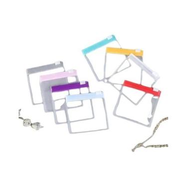 Imagem de Bolsa Mini Dispensadora De Pílulas Colorida Reutilizável, Sacos Zip Pa