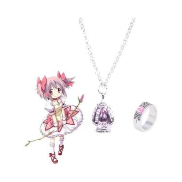 Imagem de Conjunto De Colar E Anel De Cosplay De Anime Puella Magi Madoka Magica