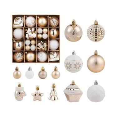 Imagem de Enfeites De Natal Em Forma De Bola De 6CM, 42PCS, Pendentes Para Decor