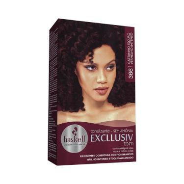 Imagem de Tonalizante Haskell Excllusiv Tom 366 Castanho Escuro Vermelho Intenso
