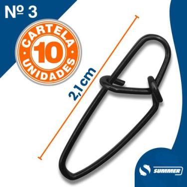 Imagem de Snap Pesca Super Force Matadeira Cartela 10pcs Engate Rapido - MTDA, N