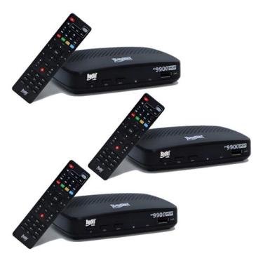 Imagem de 3 Receptores Full Hd Sat Hd Regional Bs9900 S - Bedin Sat Preto 127/22