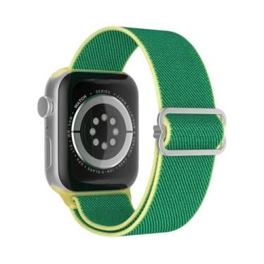 Imagem de Pulseira Ajustável De Nylon Elástico Solo Loop Para Apple Watch 49mm 4