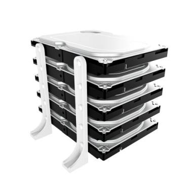 Imagem de Suporte Rack Externo Vertical Até 5 Hd ssd Organizador Mesa - Bazar do