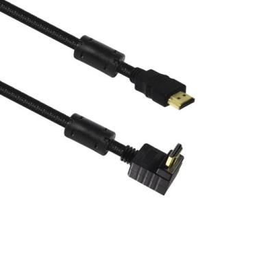 Imagem de Cabo Hdmi 2 Metros 90º 3d 4k ultraHD 19 Pinos - Mb