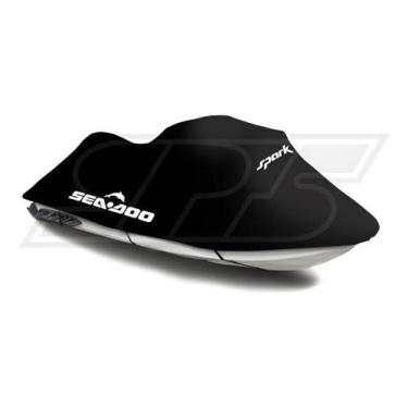 Imagem de Capa Para Jet Ski Sea Doo Spark Trixx - Logo Spark - Lycra Preto - SPT