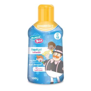 Imagem de Liquigel dental infantil Powerdent Tutti-Frutti Mundo Bita 100g