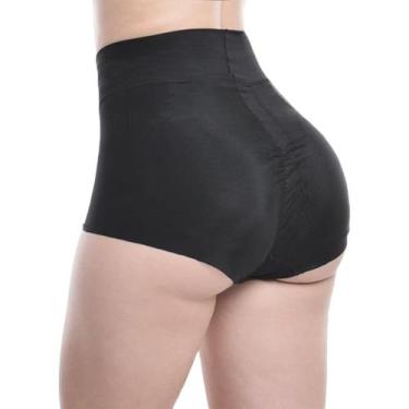 Imagem de Calcinha Short Aumenta Levanta Bumbum Com Enchimento Bundex COR:CHOCOL