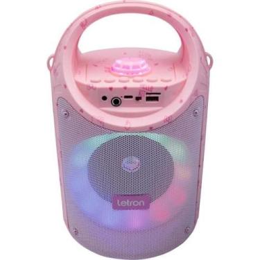 Imagem de Caixa de Som Com Microfone Letron Hello Kitty 60w Rosa