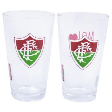 Imagem de Jogo 2 copos de vidro 475ml - fluminense
