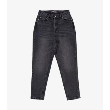 Imagem de Calça Jeans Feminina Mom Rovitex Preto, 46, Preto