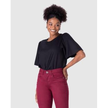 Imagem de Calça Skinny Feminina Cintura Média Em Flex Jeans - Malwee, Vermelho, 