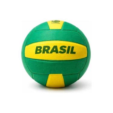 Imagem de Bola De Vôlei EVA Copa Do Brasil Verde e Amarelo Apolo