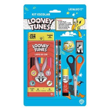 Imagem de Kit Lapis de Cor 12 Cores Looney Tunes - Leo&Leo - LEO E LEO