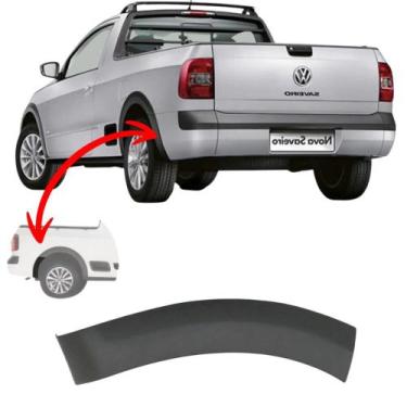 Imagem de Moldura Parachoque Saveiro G5 G6 2010 A 2016 Exceto Cross Traseira Esq