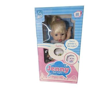 Imagem de Boneca jenny c/cabelo fala e ensina inglês 32cm super toys