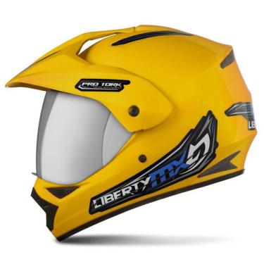 Imagem de Capacete Motocross Off Road Trilha Fechado Integral Liberty Mx Pro Vis