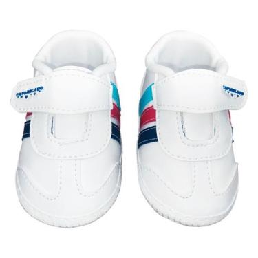 Imagem de Calçado Tênis Bebe Kids Baby Tam14ao17 tiras autocolantes Branco 3Faix