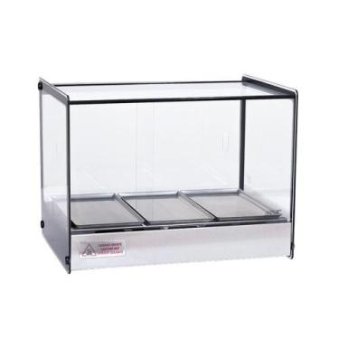 Imagem de Estufa Vitrine Quadrada Salgados 3 Bandejas EVR BC Titã, 220V