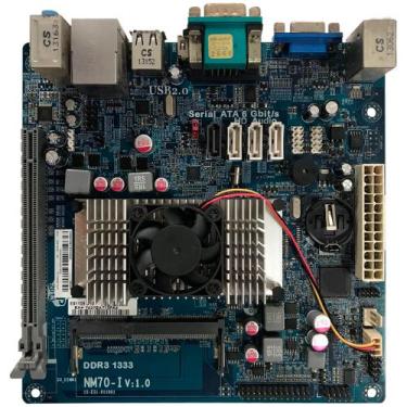 Imagem de ECS NM70-I DDR3 Placa Mãe C/ Processador Intel Celeron 1007 - Positivo