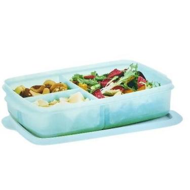 Imagem de Tupperware Basic Line Com Divisórias Aquamarine 1L