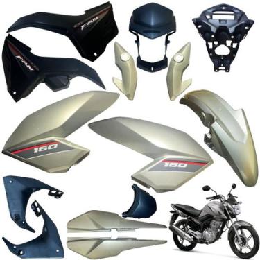 Imagem de Kit Carenagem Cg Fan 160 Modelo 2016 / 2021 Completo - Sportive, CINZA