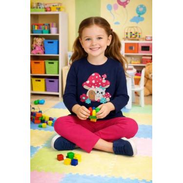 Imagem de Conjunto Infantil Kyly Calça E Blusa Moletom Menina Cor:Modelo 02Taman