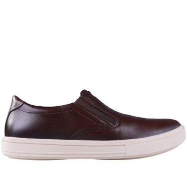 Imagem de Sapatênis Masculino Pegada Slip On 111509 Marrom, 39