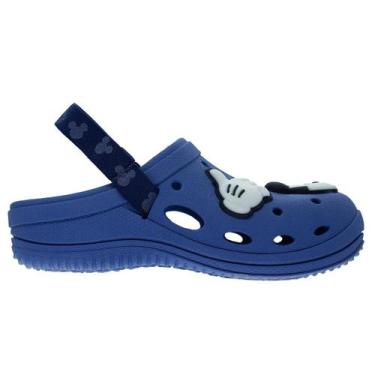 Imagem de Sandália Babuche Infantil Menino Disney Moments Grendene 23347 Azul, 2