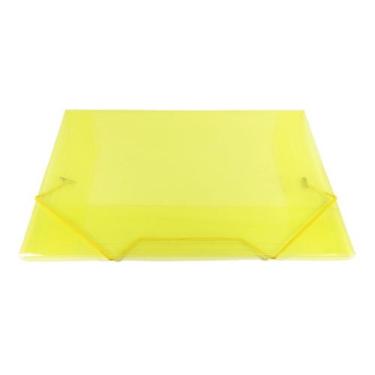 Imagem de Pasta Plástica c/Aba e Elástico Mini Amarela Pct c/10 un - Acp