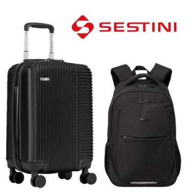Imagem de Mala Bordo 10kg, Média 23kg e Grande 32kg ABS Premium Com Garantia Vit