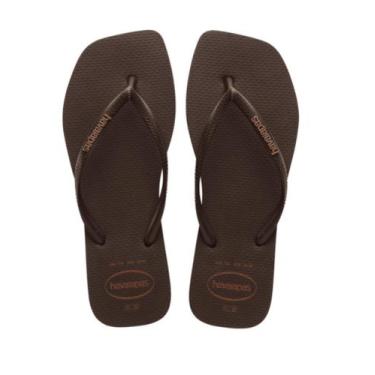Imagem de Havaianas feminina slim square logo pop up