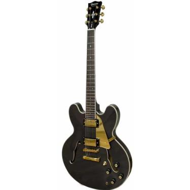Imagem de Guitarra Giannini Sonic Deluxe Diamond GAE06 DLX Black Coffee *