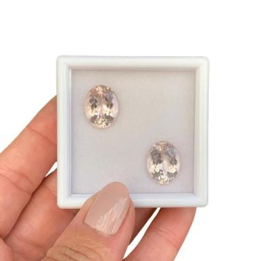 Imagem de Morganita Oval Par 13,67ct - SP GEMAS