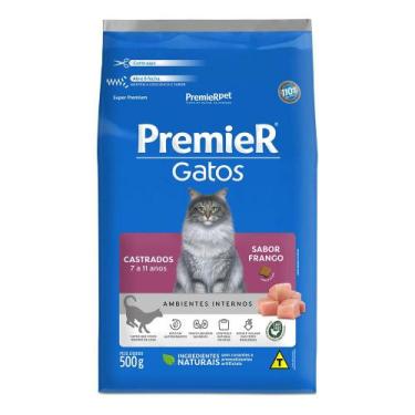 Imagem de Ração Premier Gatos Senior Ambientes Internos Frango 500g